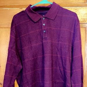 Men’s polo long sleeve sweater
